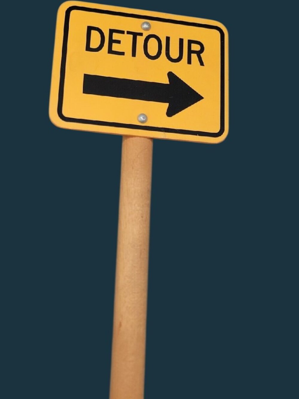 Detour Desk Sign Whimsical Office Home Decoration Conversation Piece Coworkers